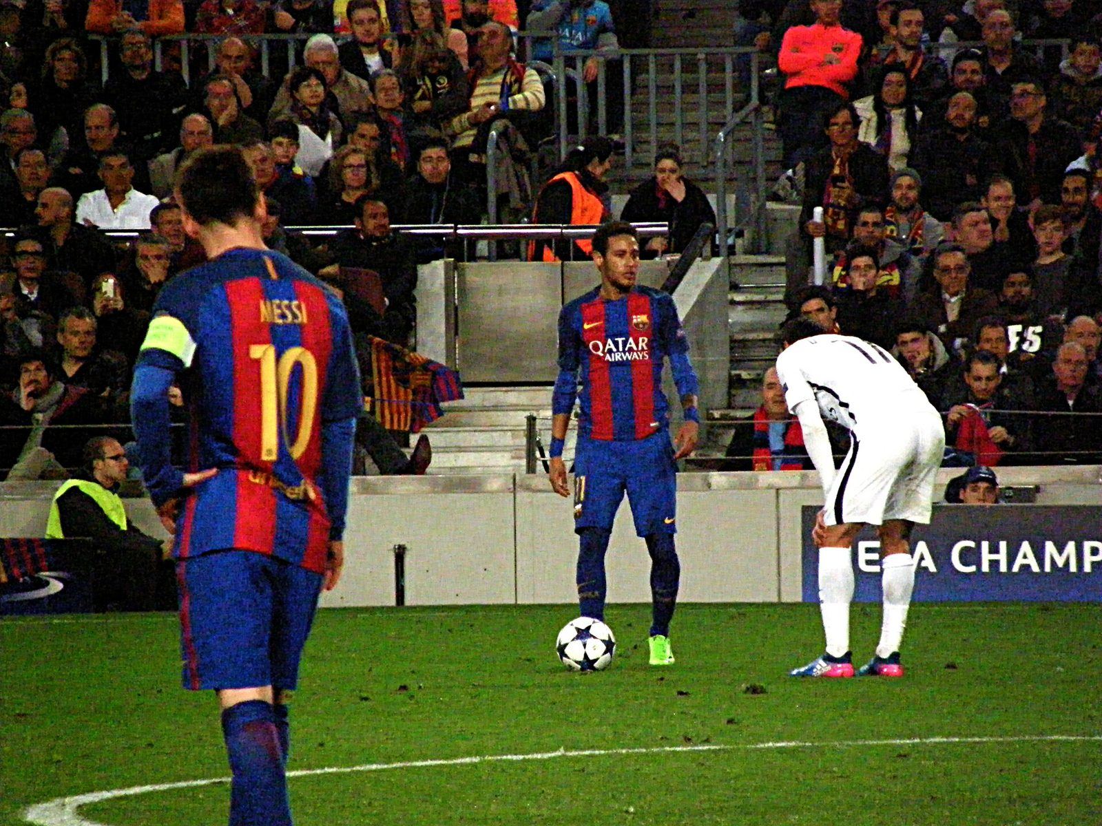 Barcelona playing Paris Saint-Germain at the Camp Nou in March 2017