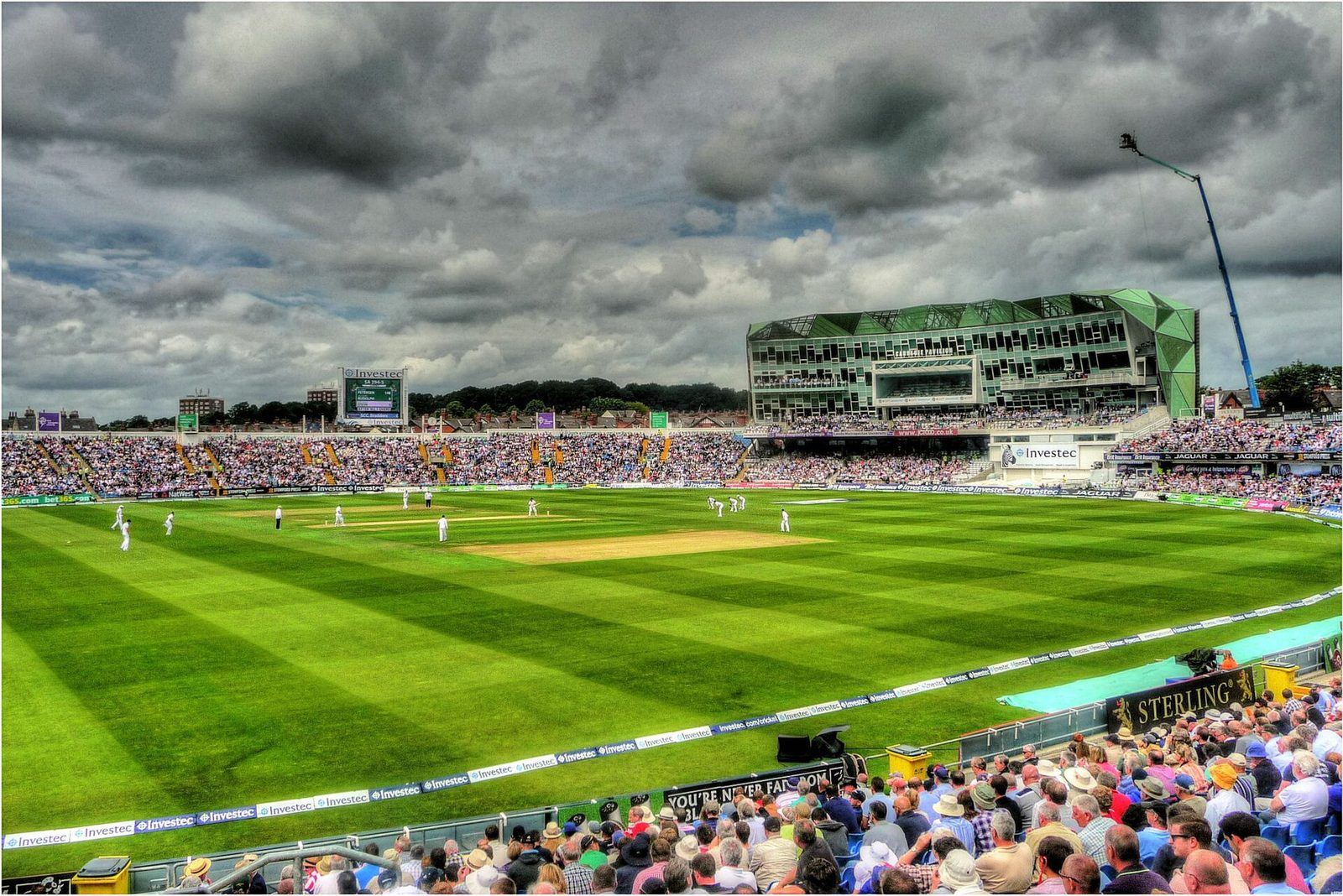 Headingley cricket ground during a Test match